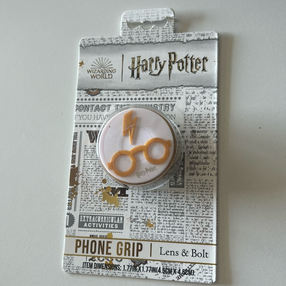 Harry Potter phone grip Lens & Bolt pop socket